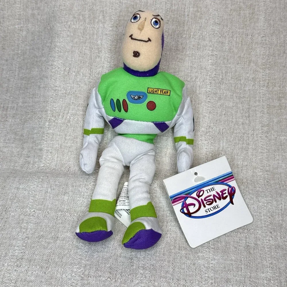 Toy Story Woody Buzz Light Year Alien The Disney Store Bean Bag Plush Set of 3